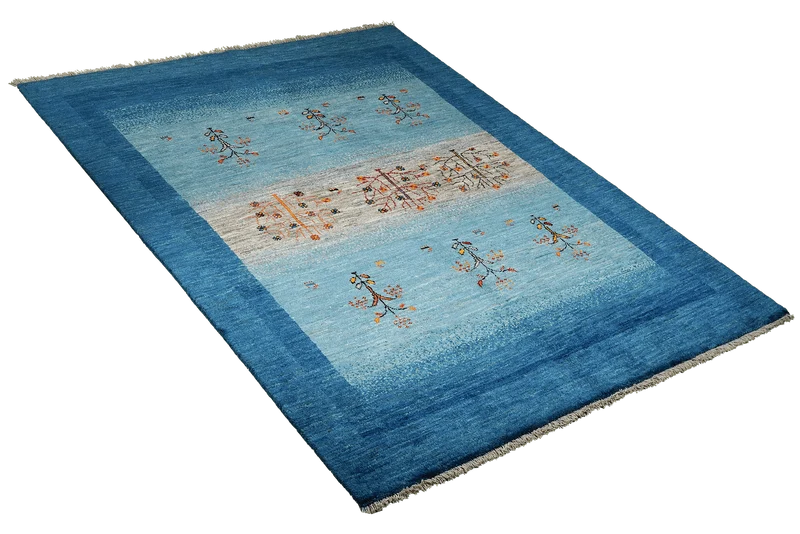 Rizbaf · Handgeknüpft – Blau, 207x156 cm