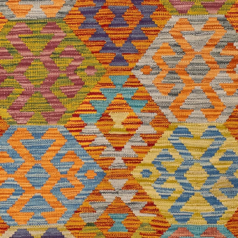 Kelim Maimene Teppich 144x200cm - bunt