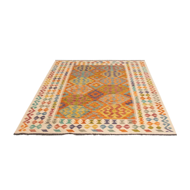 Kelim Maimene Teppich 144x200cm - bunt