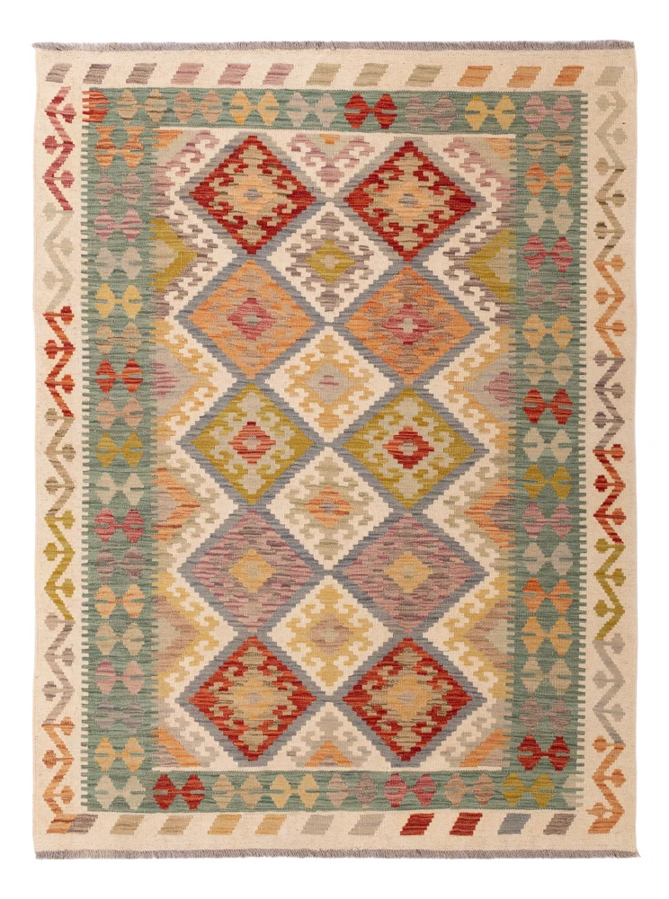 Kelim Maimene Teppich 145x200cm - bunt