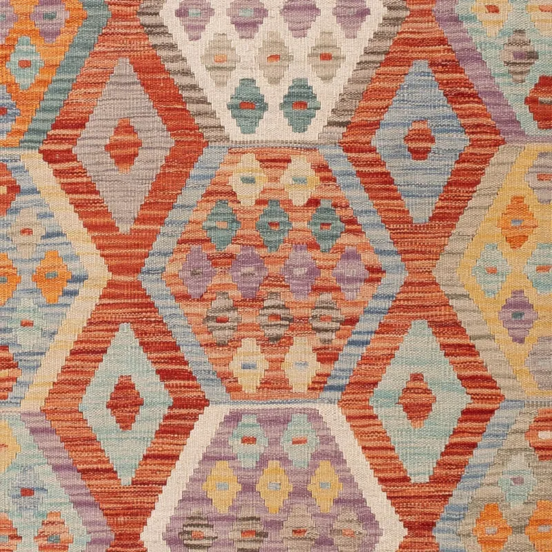 Kelim Maimene Teppich 150x192cm - bunt