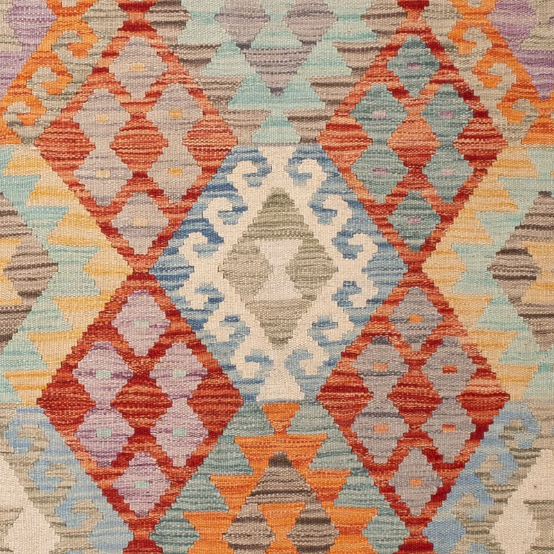 Kelim Maimene Teppich 147x194cm - bunt