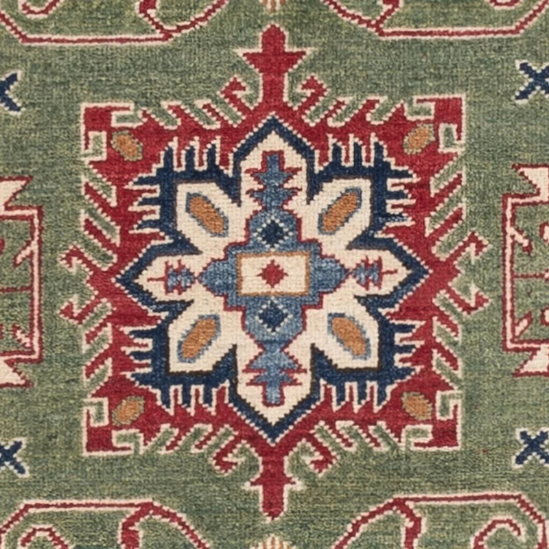 Kazak Teppich 101x150cm - Orientteppich - grün