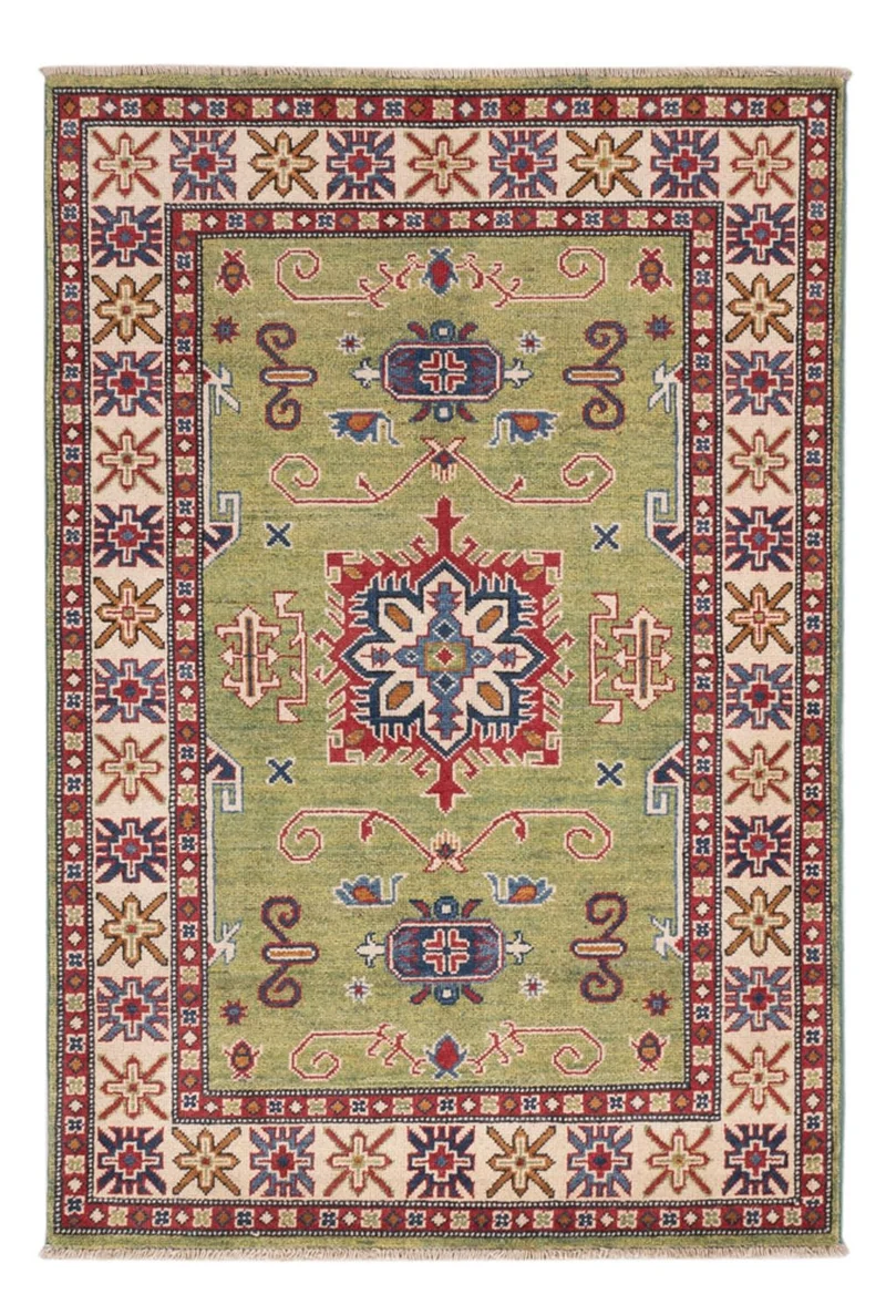 Kazak Teppich 101x150cm - Orientteppich - grün