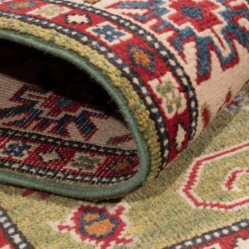 Kazak Teppich 101x150cm - Orientteppich - grün