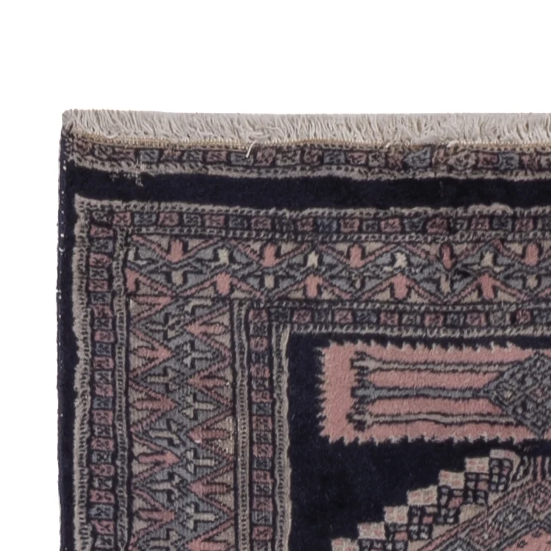 Pakistan Teppich 77x270cm - Orientteppich - dunkelblau