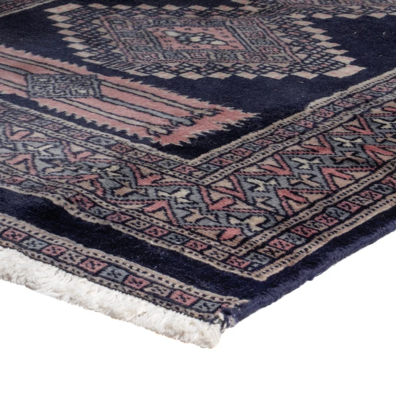 Pakistan Teppich 77x270cm - Orientteppich - dunkelblau