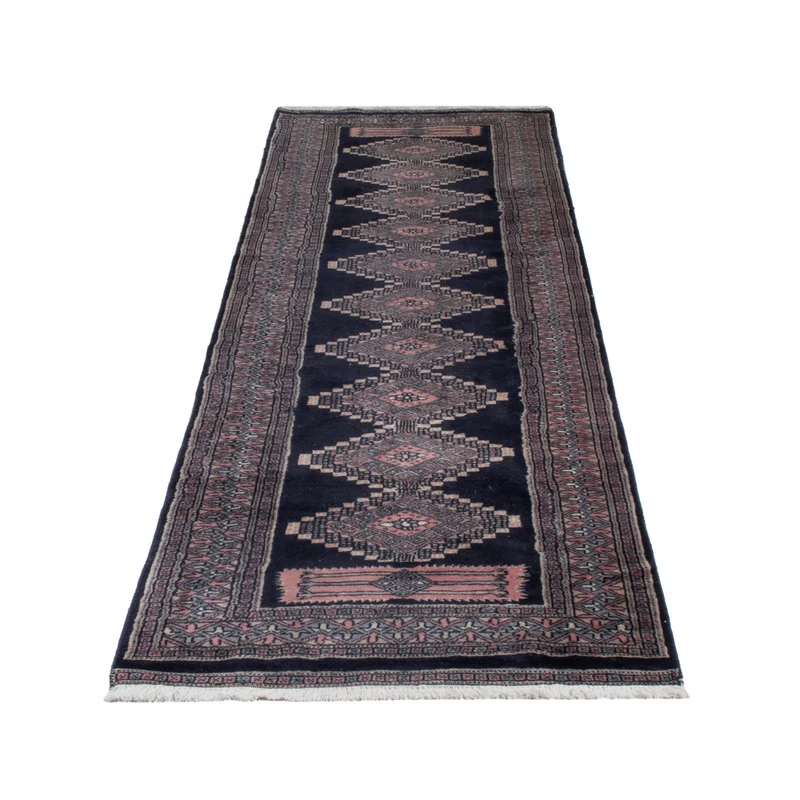 Pakistan Teppich 77x270cm - Orientteppich - dunkelblau