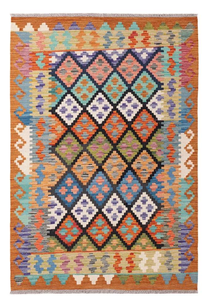 Kelim Maimene Teppich 104x155cm - bunt