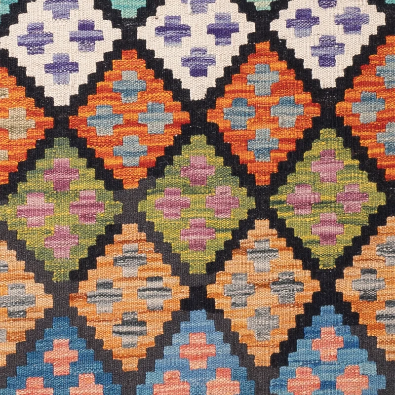Kelim Maimene Teppich 104x155cm - bunt