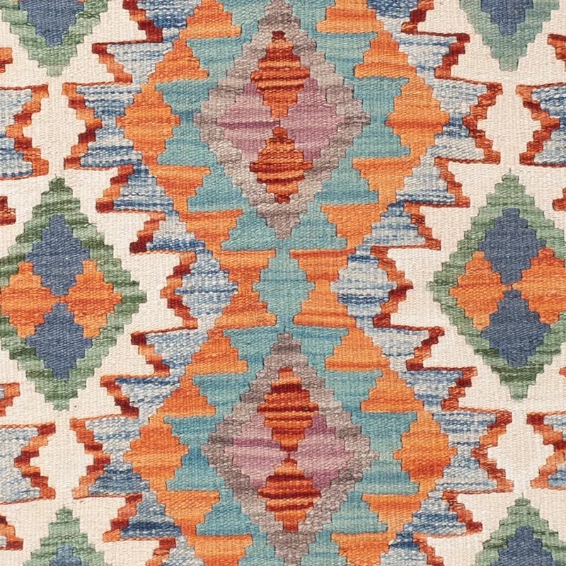 Kelim Teppich - Splash - 108 x 154 cm - bunt