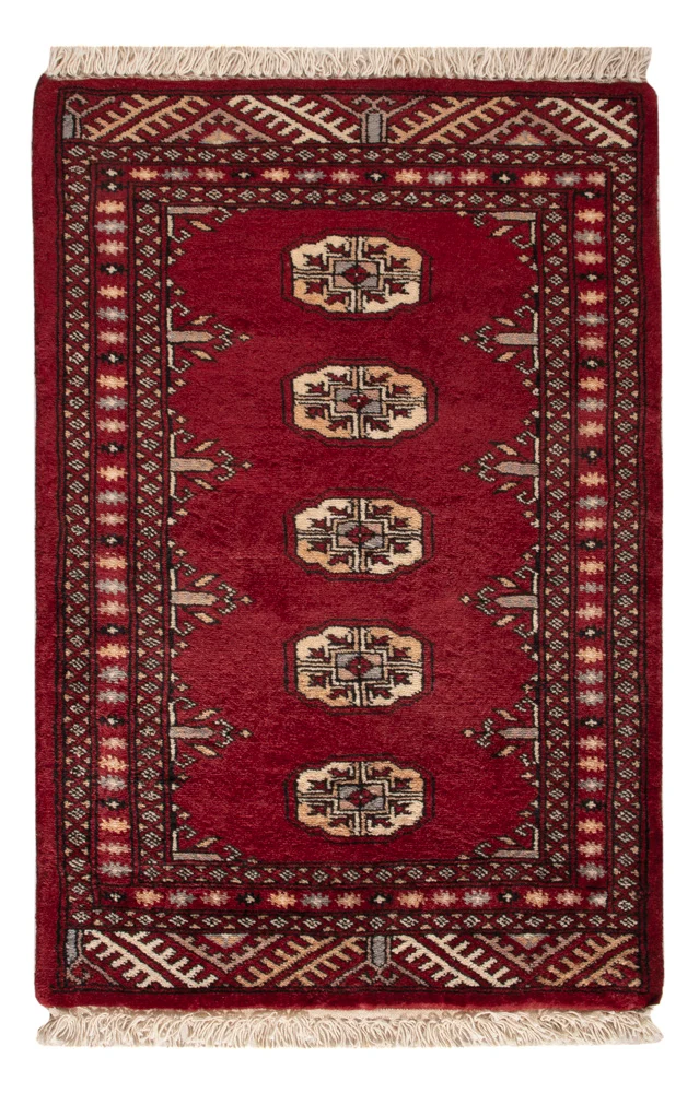 Pakistan Teppich 63x92cm - Orientteppich - rot