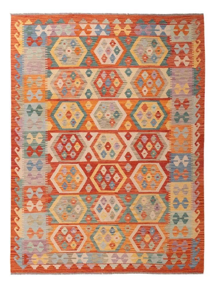 Kelim Maimene Teppich 170x240cm - bunt