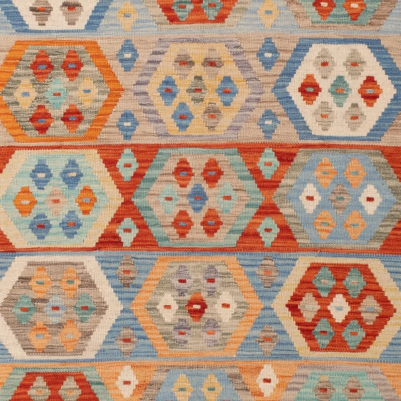 Kelim Maimene Teppich 174x235cm - bunt