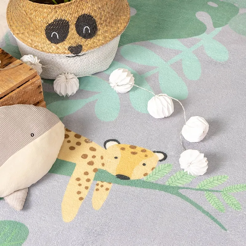 Kinderteppich - Jungle Giraffe Bunt