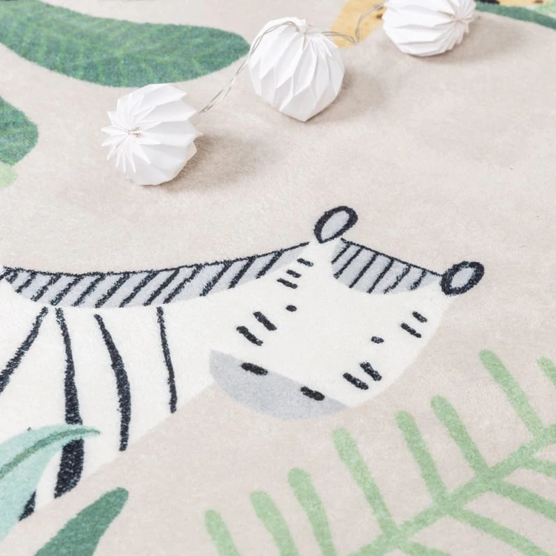 Kinderteppich - Jungle Giraffe Beige