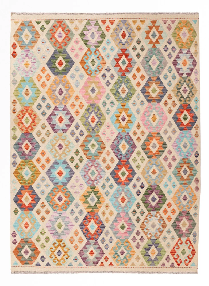 Kelim Maimene Teppich 180x241cm - bunt