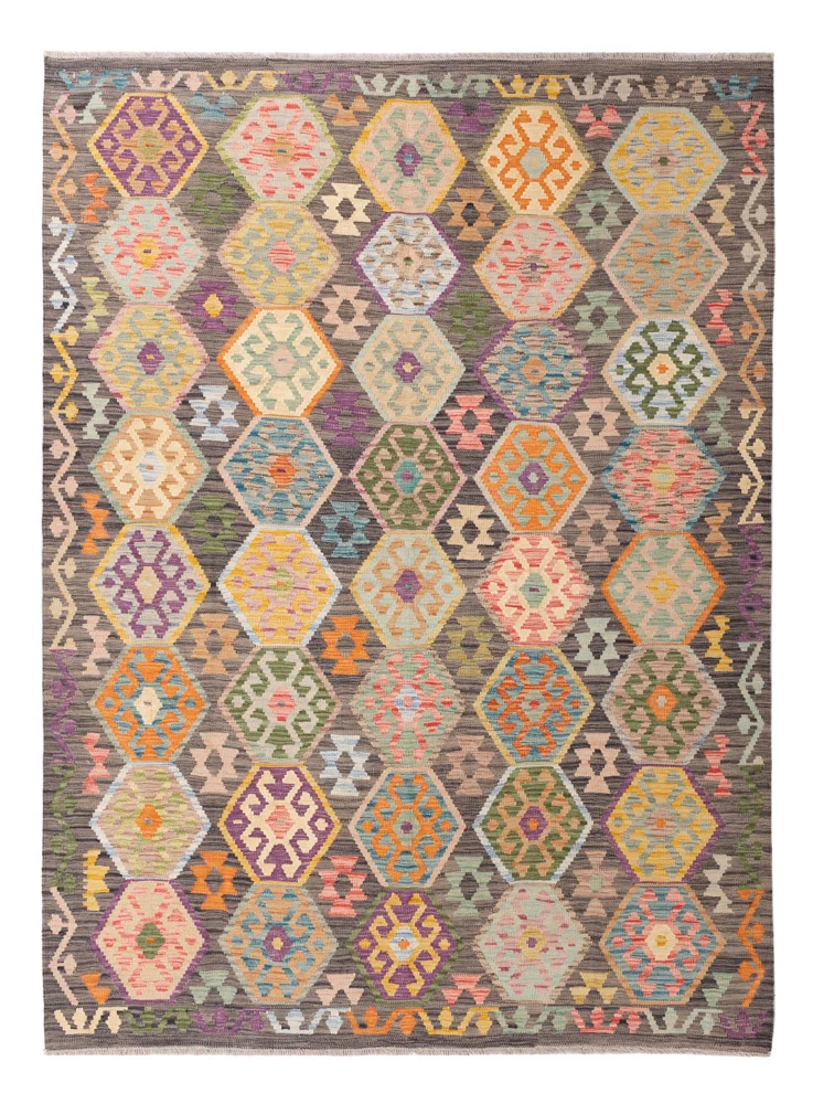 Kelim Maimene Teppich 185x237cm - bunt