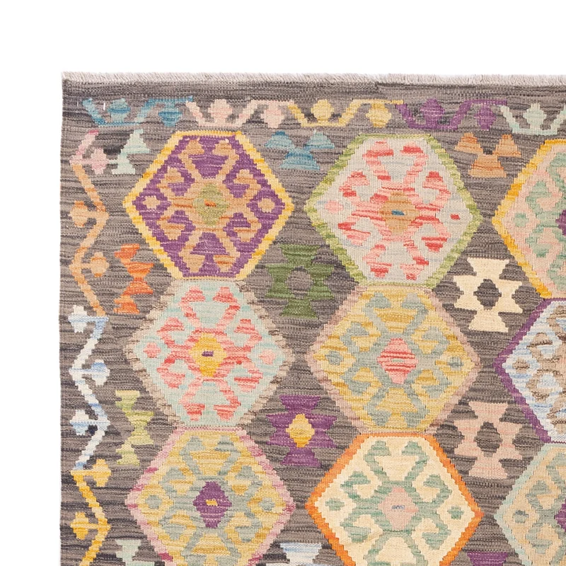 Kelim Maimene Teppich 185x237cm - bunt