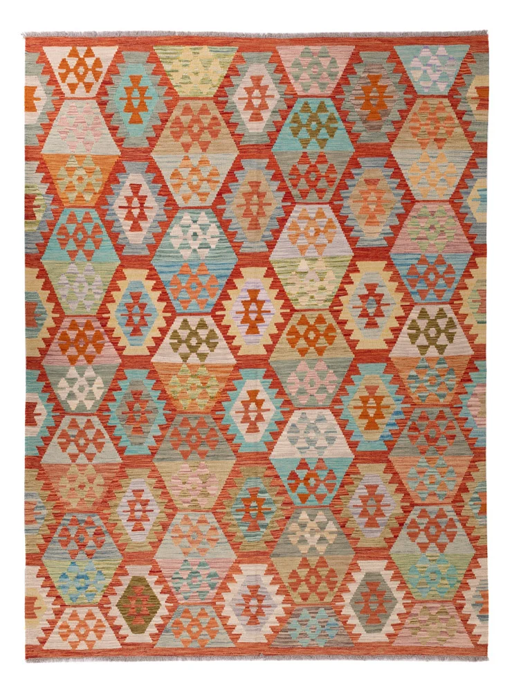 Kelim Maimene Teppich 180x242cm - bunt