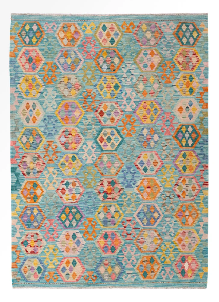 Kelim Maimene Teppich 177x248cm - bunt