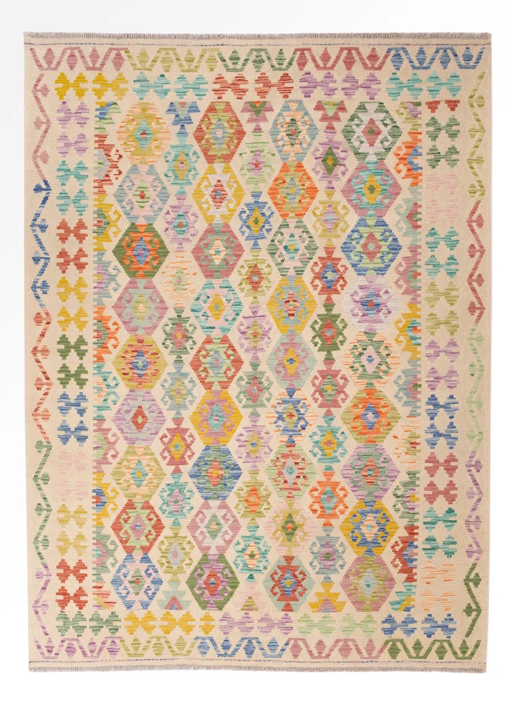 Kelim Maimene Teppich 179x246cm - bunt