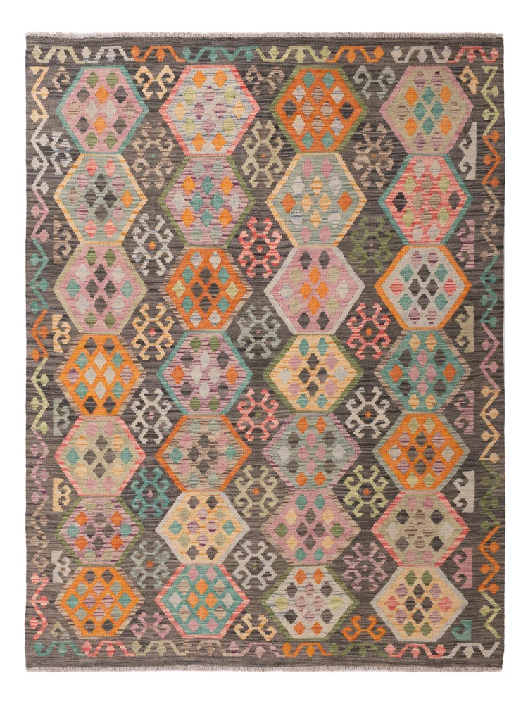 Kelim Maimene Teppich 185x241cm - bunt