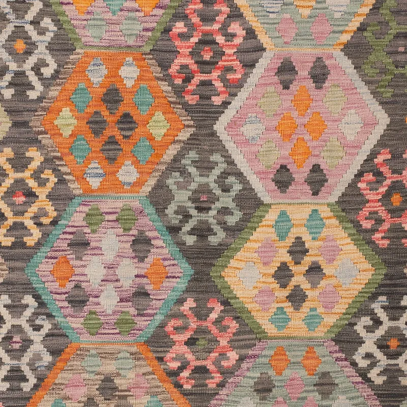 Kelim Maimene Teppich 185x241cm - bunt