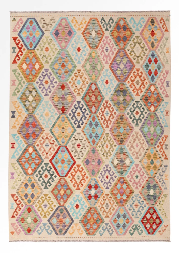 Kelim Maimene Teppich 179x251cm - bunt