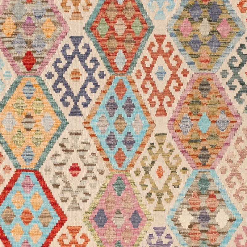 Kelim Maimene Teppich 179x251cm - bunt