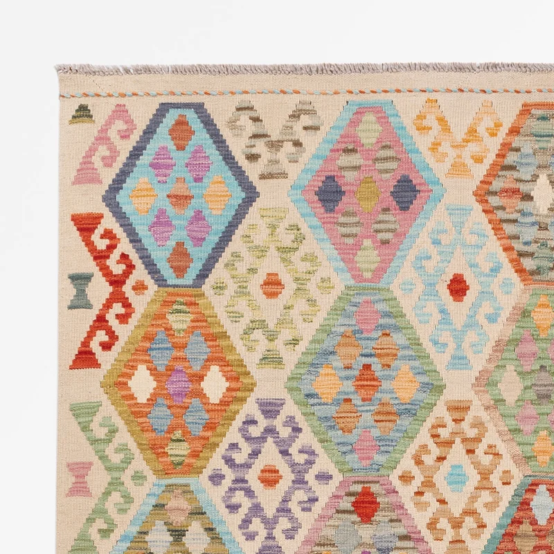 Kelim Maimene Teppich 179x251cm - bunt