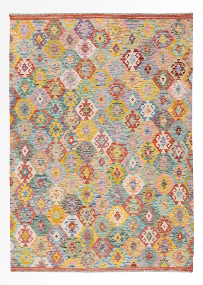 Kelim Maimene Teppich 180x246cm - bunt