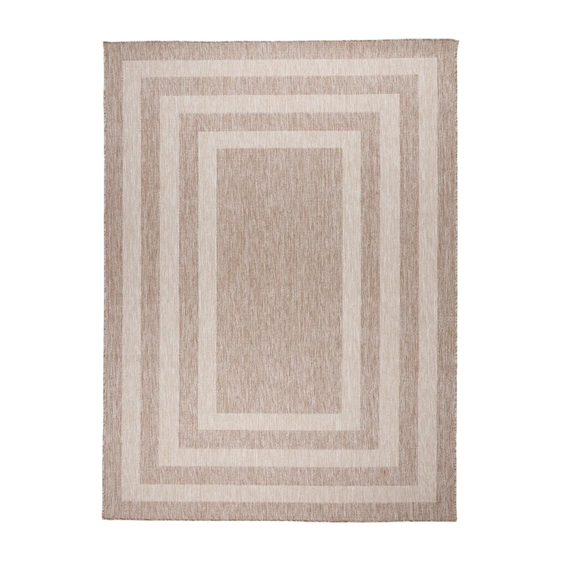 In- & Outdoor Teppich - Sierra Frame Beige Creme