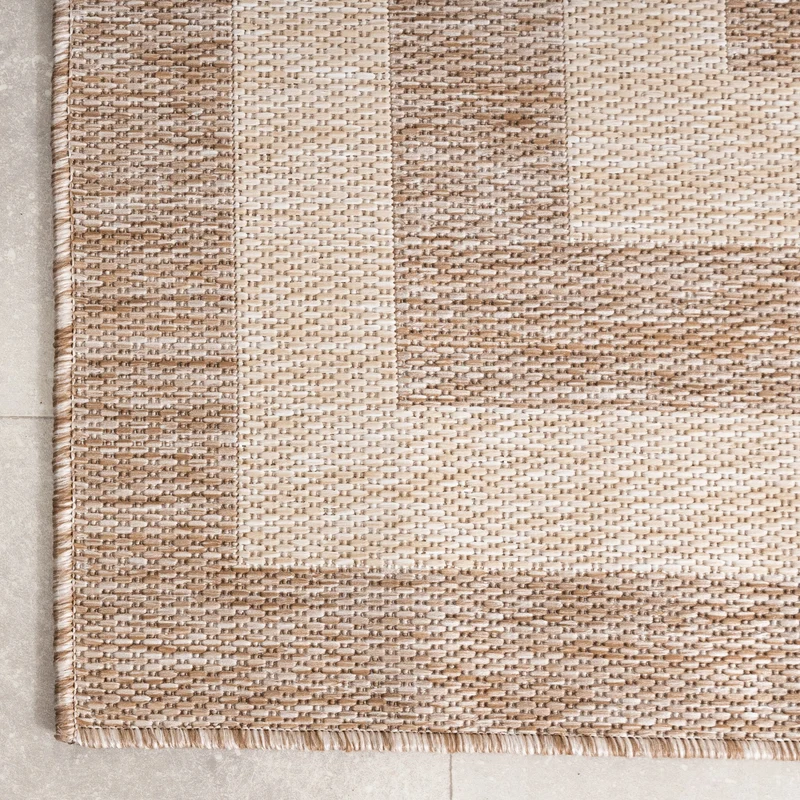 In- & Outdoor Teppich - Sierra Frame Beige Creme