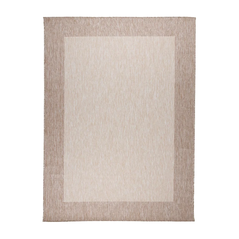 In- & Outdoor Teppich - Sierra Border Creme Beige