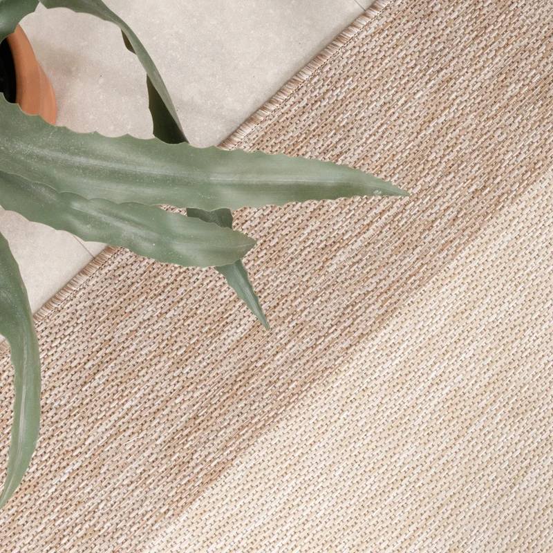 In- & Outdoor Teppich - Sierra Border Creme Beige