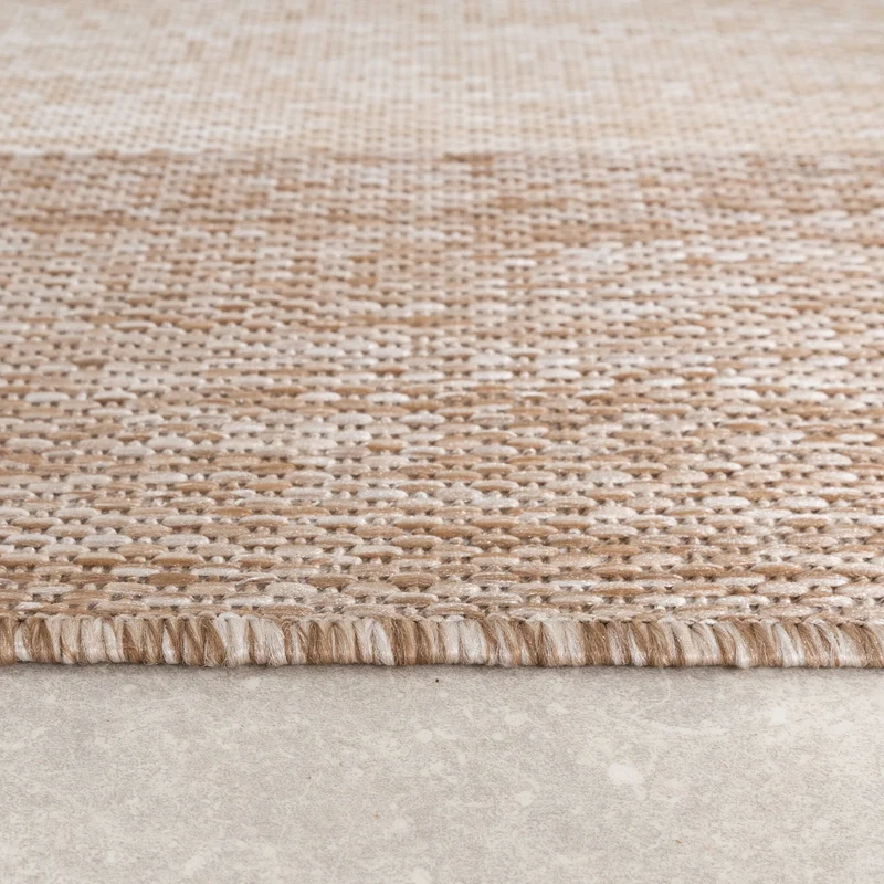 In- & Outdoor Teppich - Sierra Border Creme Beige