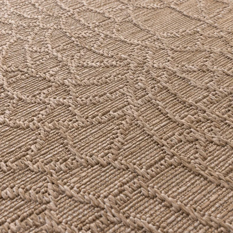 In- & Outdoor Teppich - Dunes Mandala Braun
