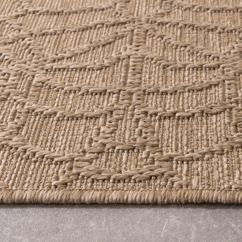 In- & Outdoor Teppich - Dunes Mandala Braun