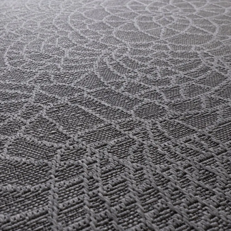 In- & Outdoor Teppich - Dunes Mandala Grau