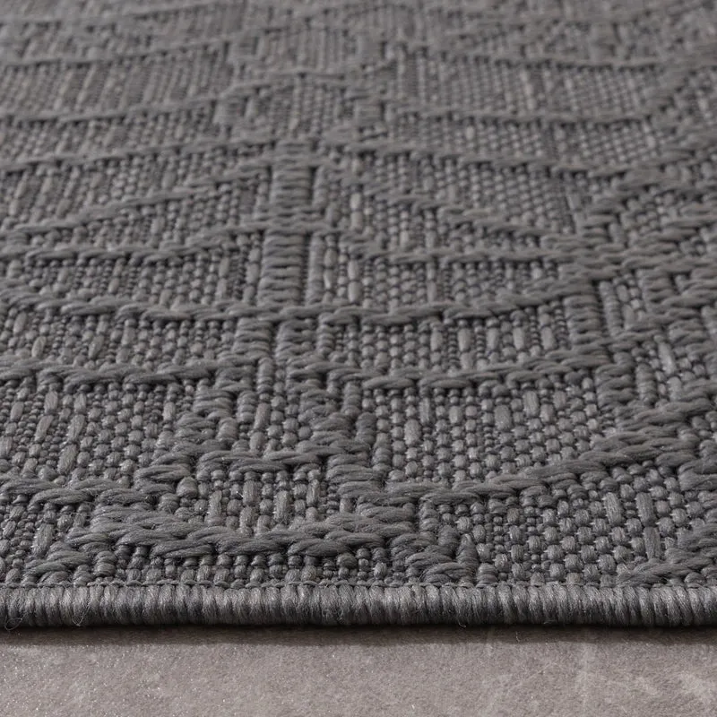 In- & Outdoor Teppich - Dunes Mandala Grau