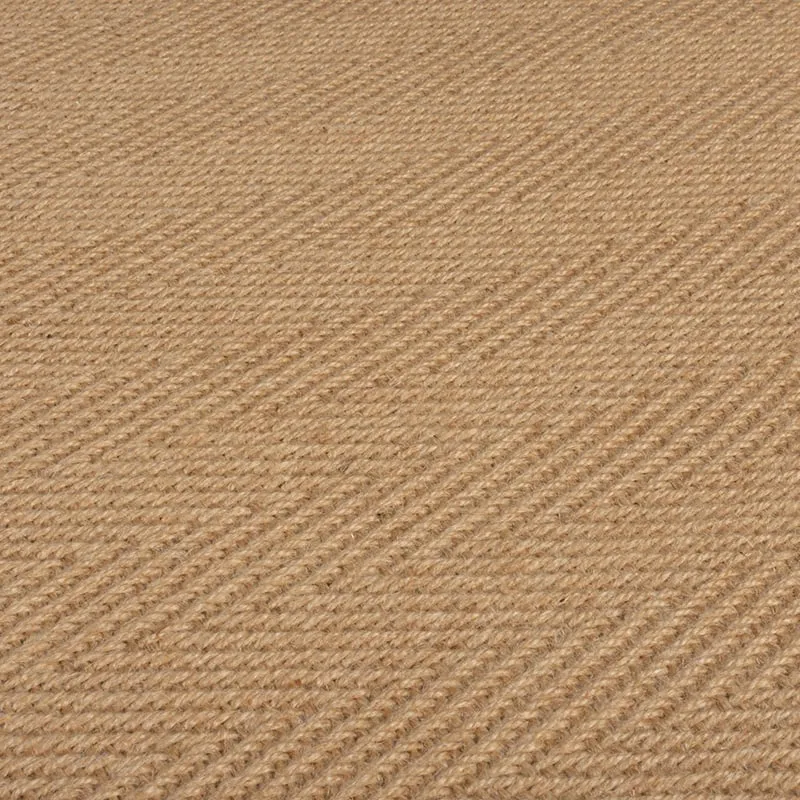 Jute Läufer - Herro Natur Grün