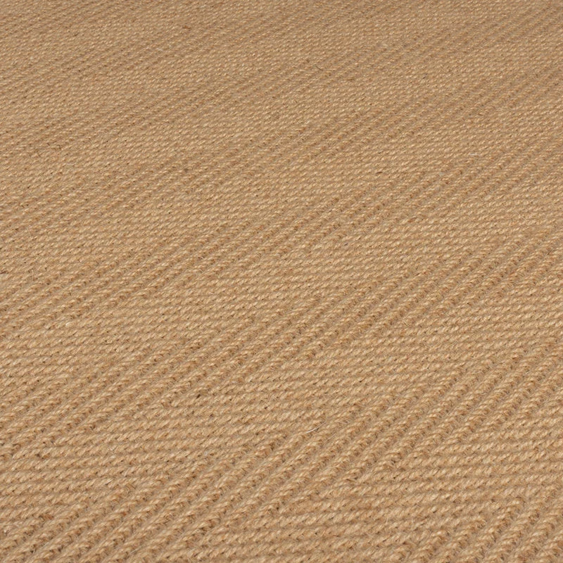 Jute Läufer - Herro Natur Schwarz