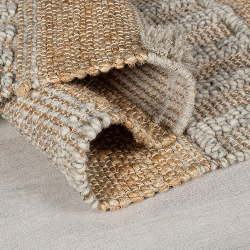 Jute Teppich - Jubio Medina Natur Grau