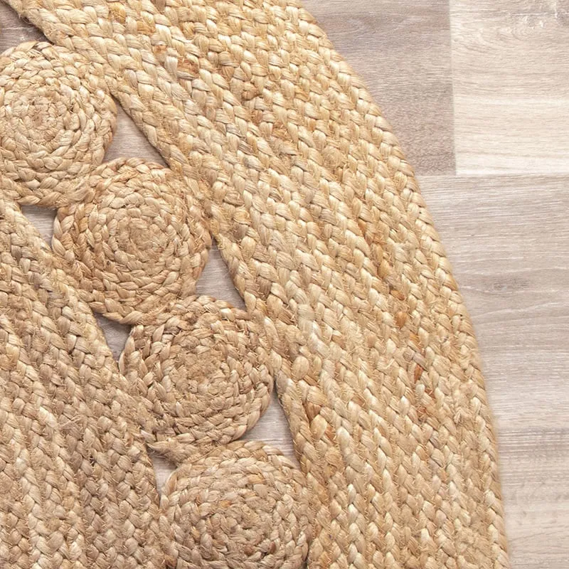 Jute Teppich Rund - Fair Sun Natur