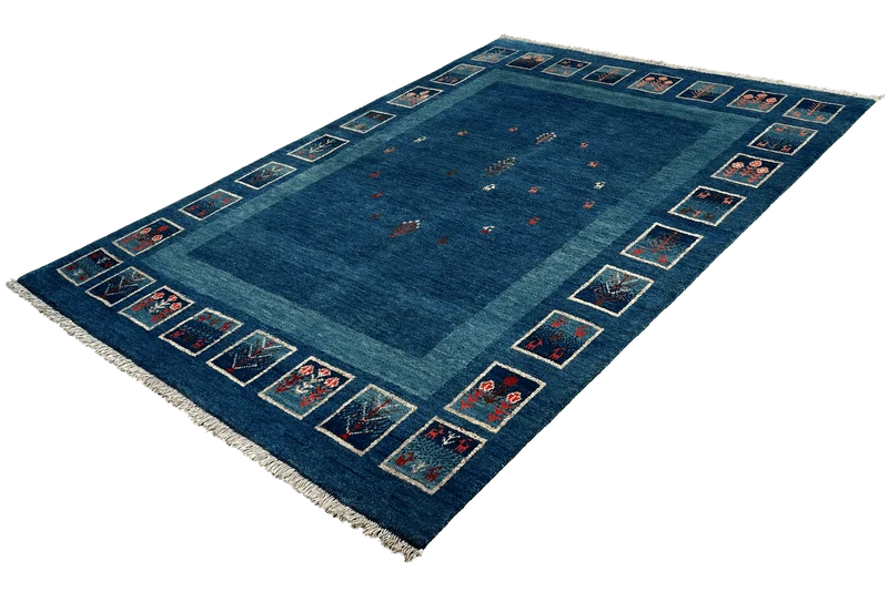 Rizbaf · Handgeknüpft – Blau, 213x157 cm