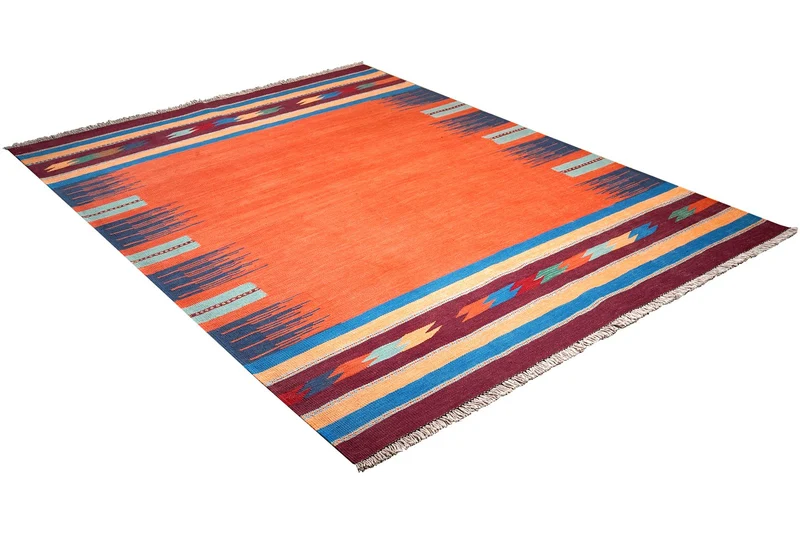 Kelim Gashgai · Handgewebt – Rot, 229x170 cm