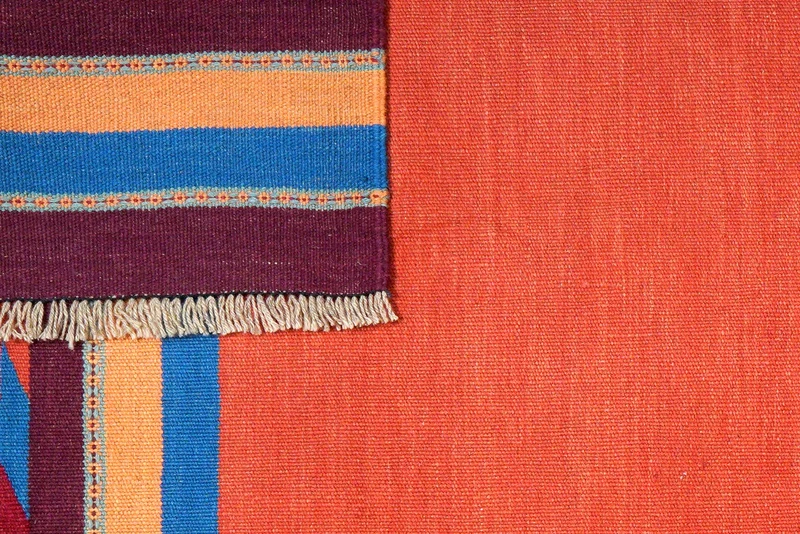 Kelim Gashgai · Handgewebt – Rot, 229x170 cm