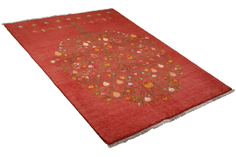 Rizbaf · Handgeknüpft – Rot, 200x147 cm