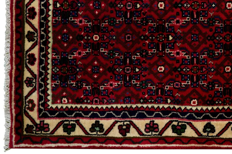 Hosseinabad · Handgeknüpft – Rot, 304x79 cm
